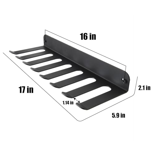 Performance Seven Bars Holder Storage,Custom Powder Coated HEAVY-DUTY STEEL Mount Wall Rack Storage Rack,Weight Room Organ...