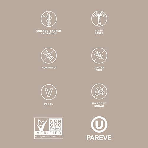 Cure Hydration | Plant-Based Electrolyte Drink Mix | No Added Sugar | FSA-HSA | Dehydration Relief Powder Made with Coconu...