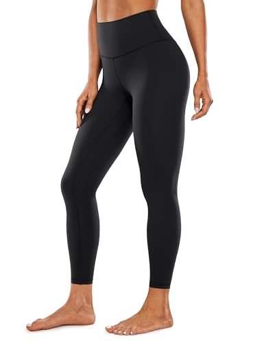 CRZ YOGA Brushed Naked Feeling Workout Leggings 25" - High Waisted Gym Compression Tummy Control Womens Yoga Pants