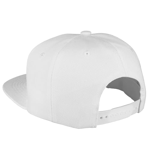 Gelante Snapback Hats for Men - Flat Bill Brim Baseball Cap Hat - Plain Blank Adjustable
