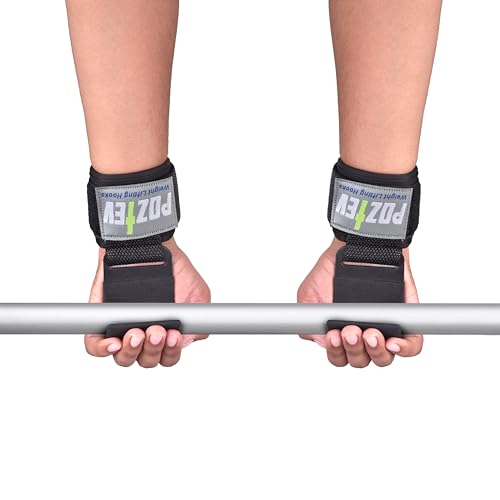 Weight Lifting Hooks (PAIR) - Padded Wrist Wraps - Hand Grips Deadlift Straps for Men and Women - Grip Support for Bodybui...