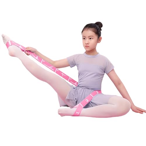 Xensamy 2-Pack Adjustable Kids Dance Stretch Bands - 8-Loop Elastic Bands for Ballet, Latin, Yoga, Gymnastics & Stretching...