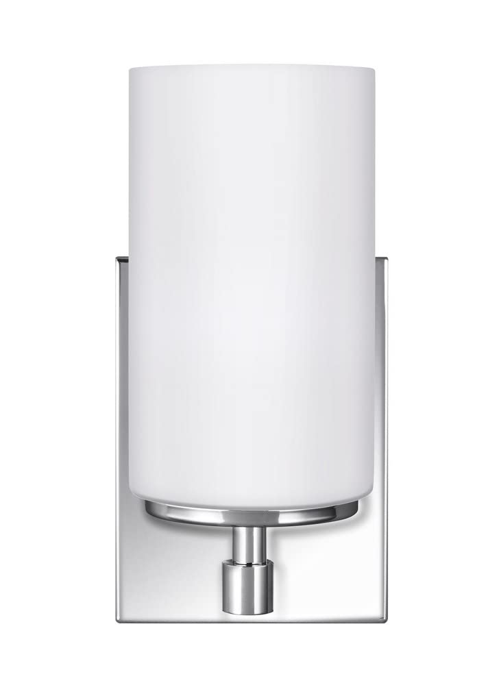 Sea Gull Lighting Alturas One Light Wall Sconce Chrome Alloy Steel Model 4124601En3-05