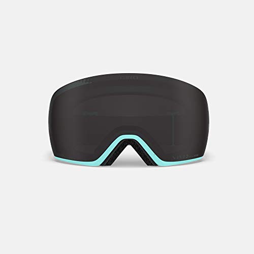 Giro Lusi Ski Goggles - Snowboard Goggles for Women - Cool Breeze Charcoal Podium Strap with Vivid Smoke/Vivid Infrared Le...