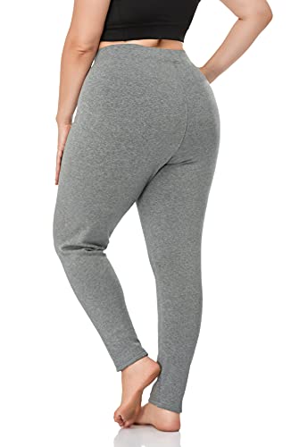 ZERDOCEAN Women's Plus Size Fleece Lined Leggings Winter Warm Thermal Yoga Workout Pants