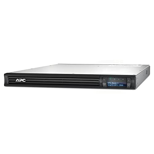 Apc 1500Va Smart Ups With Smartconnect, 1U Rack Mount Ups, Smt1500Rm1Uc Sinewave Battery Backup, Avr, 120V, Line Interactive Uni