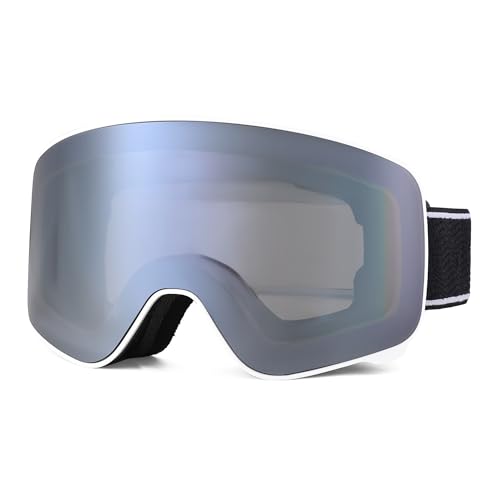 Revemo OTG Ski Goggles for Men Women Youth,Skiing,Ice Skating,Winter Sports,Snowboard Anti Fog Goggles,UV Protection