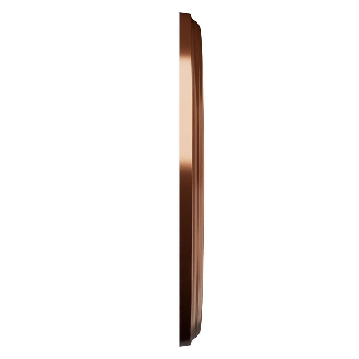 Ekena Millwork 10Od X 3 1/2Id X 3/4P Berkshire Thermoformed Pvc Ceiling Medallion (Fits Canopies Up To 4 1/2), Bright Coat Dark