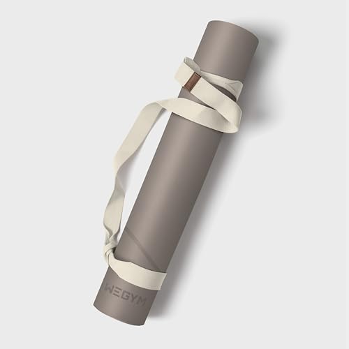 WeGym Yoga Mat, 4mm Cushioned Exercise Mat for Yoga, Pilates, Home Workouts - Anti Slip Polyurethane Suede Yoga Mat with C...