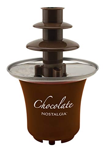 Nostalgia 3 Tier Electric Chocolate Fondue Fountain Machine for Parties - Melts Cheese, Queso, Candy, and Liqueur - Dip St...
