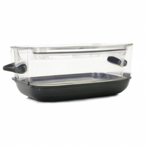 Progressive International Prepworks ProKeeper Food Storage Container Set, 3 Piece, Clear Containers with Gray Sealed Tight Lids