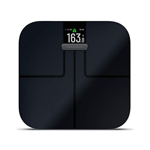Garmin Index S2, Smart Scale with Wireless Connectivity, Measure Body Fat, Muscle, Bone Mass, Body Water% and More, Black...