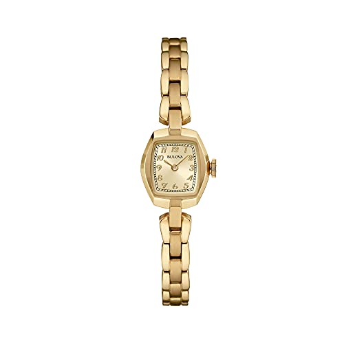 Bulova Ladies' Classic Dress Mini 2-Hand Quartz Watch, Stainless Steel, Arabic Markers