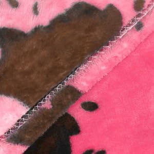 Hot Pink Fleece Blanket Twin Size - Ultra Soft & Lightweight Cozy Plush Throw for Bed, Couch, Home Decor, Camping, Travel Essentials