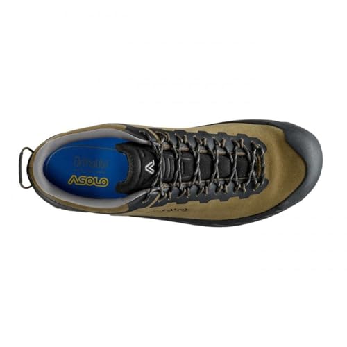 ASOLO Men's Eldo LTH GV Water-Resistant Suede Upper Lace-Up Low Cut Approach Shoes with Vibram Grip for Hiking & Trekking