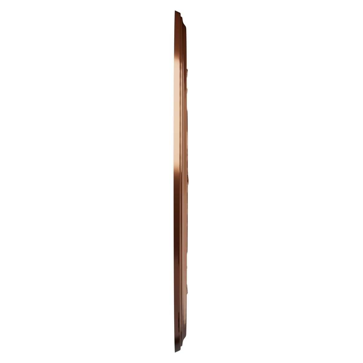 19Od X 3 1/2Id X 1P Baltimore Thermoformed Pvc Ceiling Medallion (Fits Canopies Up To 7 3/4), Bright Coat Dark Bronze