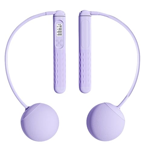 ANGESHA Digital Counting Cordless Jump Rope Weighted Skipping Rope Exercise Rope with Antislip Handle For Fitness Enthusiasts