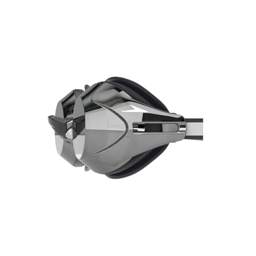 Speedo Vanquisher 3.0 Mirror Swim Goggles | Anti-Fog, UV Protection, Ocular 360 Lens, Hydrodynamic Racing Fit