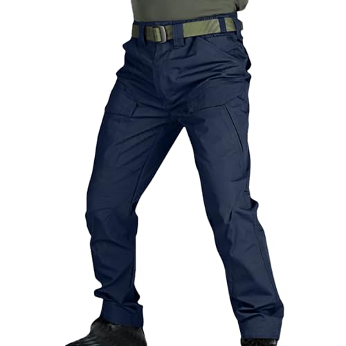 Baggy Cargo Pants for Men Water Resistant Relaxed Fit Hiking Work Pants Casual Lightweight Ripstop Sports Tactical Trousers
