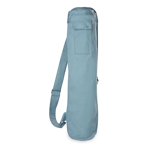 Gaiam Cargo Yoga Mat Bag, Full-Zipper Yoga Mat Carrier with Adjustable Strap, Front & Exterior Phone Pocket with Earbuds S...