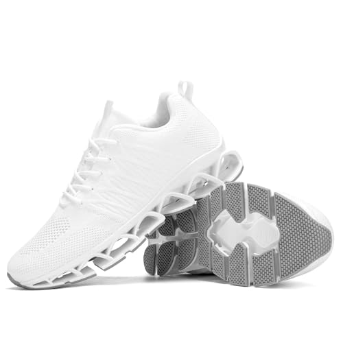 Mens Running Walking Shoes Lace-up Blade Tennis Casual Fashion Sneakers Comfort Non Slip Work Sport Athletic Trainers