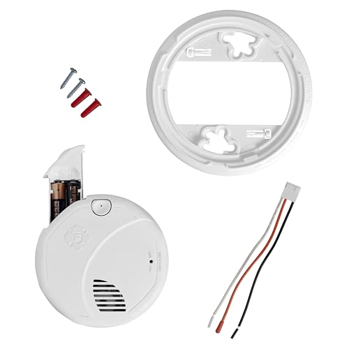 First Alert Interconnect Hardwire Dual Sensor Smoke Alarm with Battery Backup, SM300-AC, 3-Pack