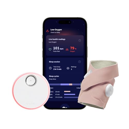 Owlet Dream Sock - FDA-Cleared Smart Baby Monitor - Track Live Pulse (Heart) Rate, Oxygen in Infants - Receive Notificatio...