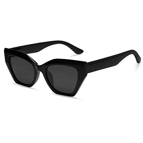 SOJOS Square Cat Eye Polarized Sunglasses for Women Retro Classic Vintage Trendy Cateye Shades Sunnies Gafas de sole SJ2235