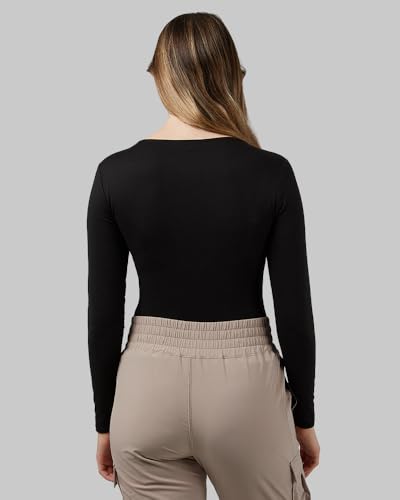 32 Degrees Heat Women’s Lightweight Baselayer Scoop Top – Thermal Long Sleeve Shirt for Cold Weather