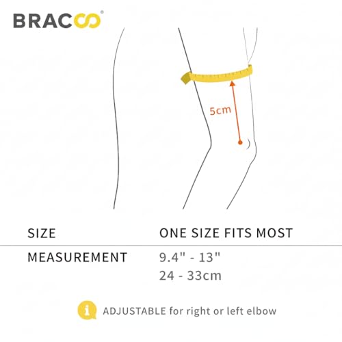 Bracoo Elbow Brace for Tendonitis Women Men, Tennis Elbow Compression Sleeve Wrap Support, Golfer's Elbow, Bursitis, Sprai...