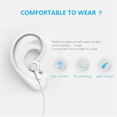 USB C Headphones for iPhone 17 16 15 Pro Max iPad Pro Type C Earbuds Wired Earphones with Mic & Remote Control Noise Cance...