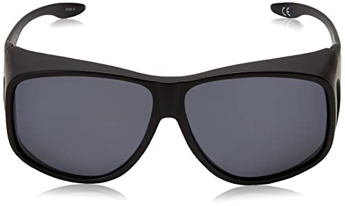 Dioptics unisex adult Solar Shield-classic Fits Over Sunglasses, Grey, 66 mm US