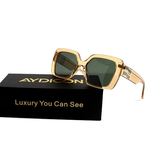 Aydicon Trendy Square Polarized Women's Sunglasses UV 400 Protection MB1422