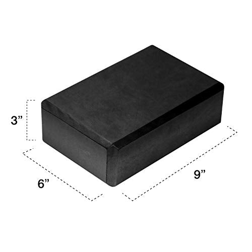 MoKo Thin Yoga Blocks 2 Pack, 9" x 6" x 3" High Density EVA Foam Yoga Block Exercise Bricks, Eco Friendly & Lightweight, I...