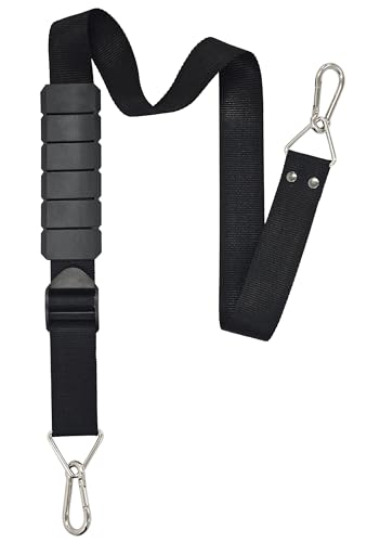 Heavy Duty Shoulder Strap, Supports Weight up to 100 lbs, Adjustable 48" to 74", Multi-Purpose Shoulder Belt with Metal Ca...