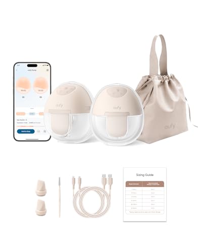 eufy Security Wearable Breast Pump E10, Hands-Free Electric Breast Pump with App Control, Personalized Smart Rhythm, Hospi...