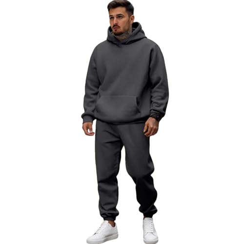 lopmou Track Suits Mens Sweatsuits 2 Piece Set Hoodie and Sweatpants Jogging Suits for Men Casual Running Sweat Suit Sets