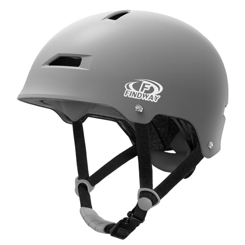 Findway Pro Skateboard Helmet [Safety Certified] Two Removable Liners Bike Helmet for Kids Youth & Adults for Skate, Scoot...