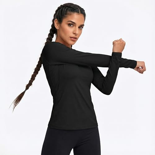 TELALEO 4 Pack Women's Long Sleeve Compression Shirt - High Performance Workout Baselayer for Athletic Sports