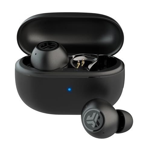 JLab Go Pop ANC True Wireless Earbuds & Charging Case, Black, Active Noise Cancelling, 10mm Drivers, Dual Connect, Customi...