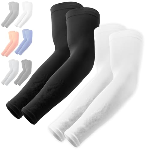 OutdoorEssentials UV Sun Protection Arm Sleeves - Compression Arm Sleeve, UV Arm Sleeves Men, Women - Golf Cooling Sleeves