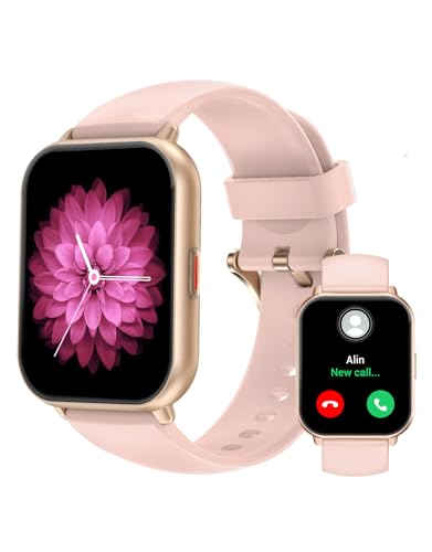 RUIMEN Smart Watches for Men Women (Answer/Make Calls, 2 Bands Included), 1.8" Smartwatch for iOS/Android Phones, Fitness ...