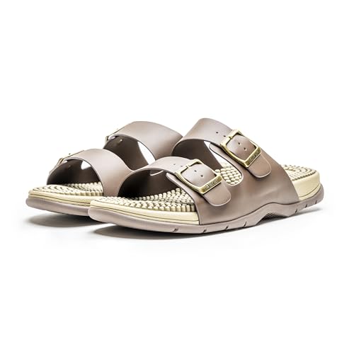 Revs Premium Acupressure & Reflexology Massage Sandals. Vegan, Shock Absorbing, Cushion Sole, Orthotic Arch Support. Take ...
