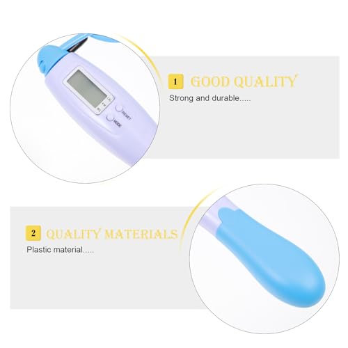 Generic Advanced Digital Counting Jump Rope for Adults, Steel Wire Fitness Skipping Rope, Blue Long Length for Weight Loss...