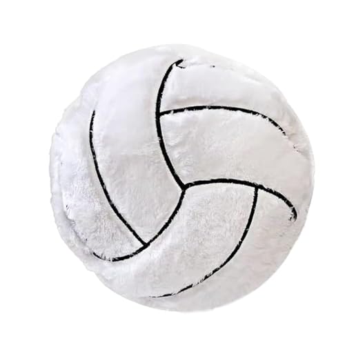 XIZHI 14 Inch Volleyball Plush Pillow Toy Soft Stuffed Sports Throw Plush Pillow Cushion Gift for Kids Sofa Bedroom Decora...