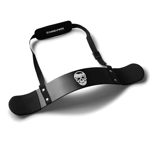 Gymreapers Bicep Arm Blaster - Bicep Curl Isolator w/Contoured, Padded Edges - Adjustable Bicep Bomber for Weightlifting &...