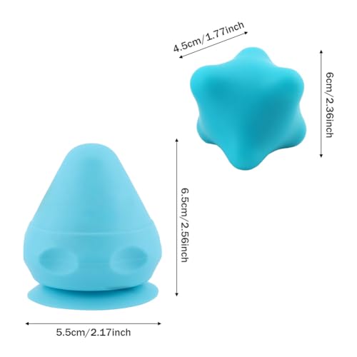 2pcs Neck Relaxer Shoulder Back Massager,Myofascial Massage Ball,Suction Cup Mountable Back Pain Relief Tool Therapying Ma...