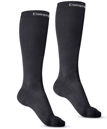 CompressionZ 30-40 mmHg Knee High Compression Socks Men & Women | Support Stockings for Travel, Nurses and Athletes