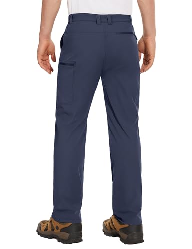 MAGCOMSEN Men's Hiking Pants 6 Pockets,Water Resistant Ripstop Outdoor Pants,Lightweight Quick Dry Fishing Work Pants