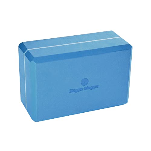 Hugger Mugger 4 in. Foam Yoga Block - Strong and Stable, Beveled Edges for Comfort, Most Favored Block Size, Helps with Al...